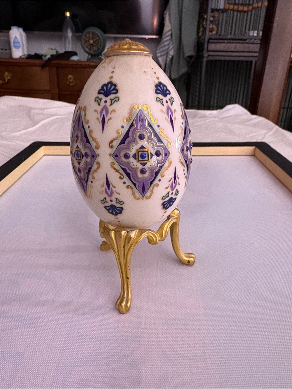 Lenox Pink and Gold Porcelain Collectible Egg